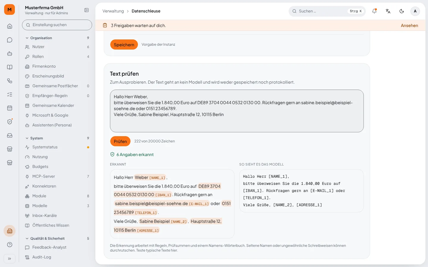Datenschleuse in Lokyy