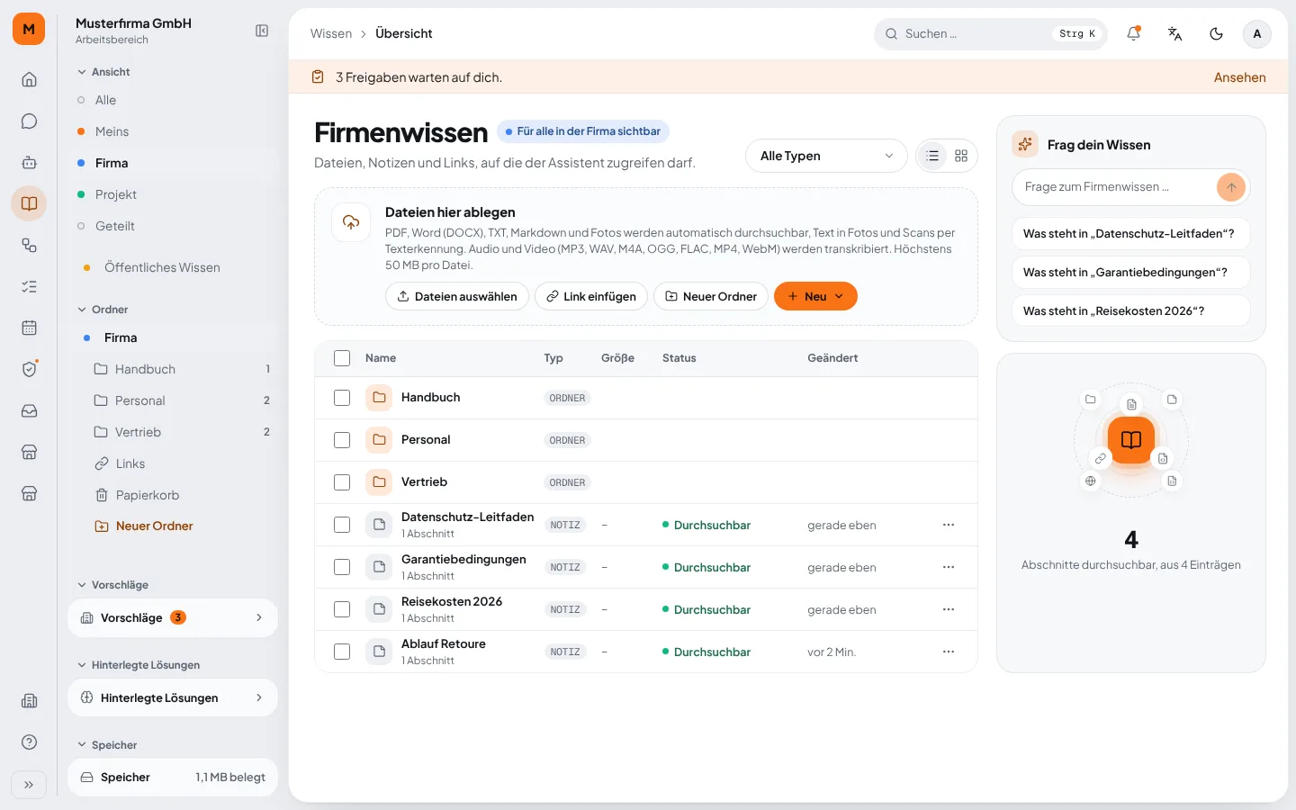 Firmenwissen in Lokyy